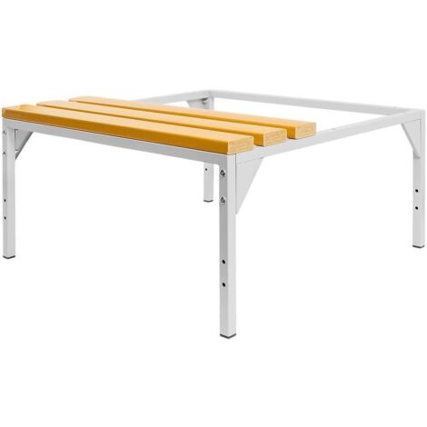 Untergestell mit WPC-Bank für Mega-M OHS-Schrank J-80 B-80 cm T-80 cm H-43 cm verschraubt N