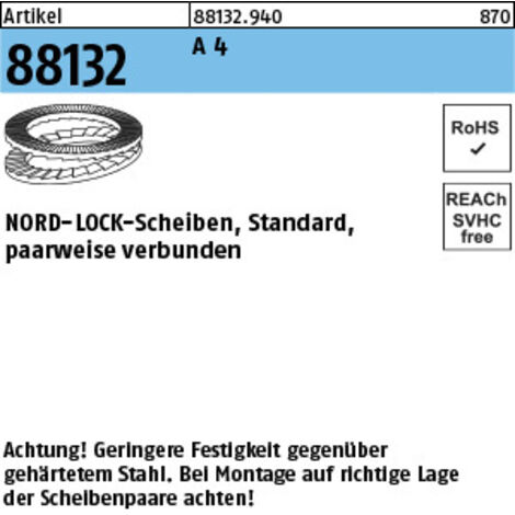 Unterlegscheibe R 88132 geklebt NL 24 SS A 4