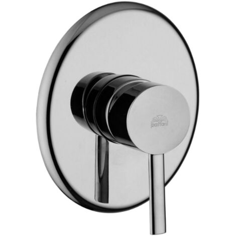 Unterputz-Brausebatterie 1 Abgang, Platte 115x140 mm Paffoni Berry Serie BR010CR  Verchromt - Messing