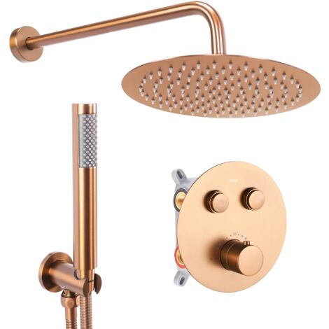 UNTERPUTZ DUSCHGARNITUR REA LUNGO COPPER BRUSH  BOX
