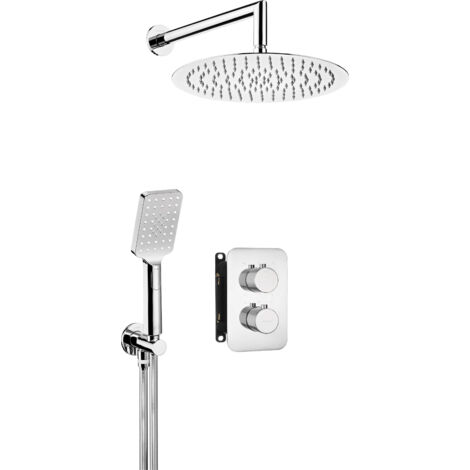 Unterputz-Duschset, mit thermostatischer Box Chrom