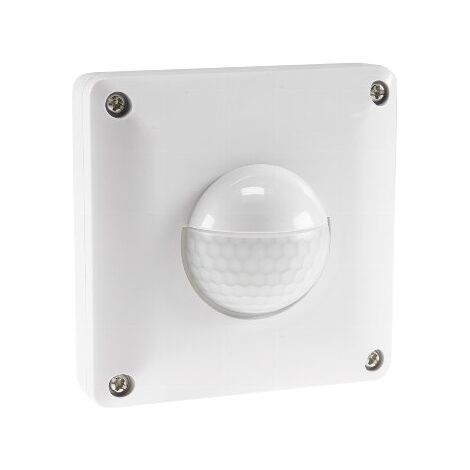 Unterputz PIR-Bewegungsmelder 190°- IP65 2 & 3 - Draht Technik, weiß