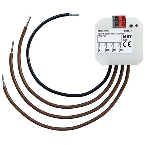 Unterputz-Schaltaktor AKK Kompakt Fan Coil, 10A, 230VAC, 14µF, 2EVG