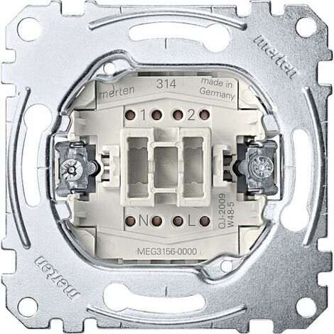 Unterputz-Taster, Wechsel, Merten 1-polig, 10 AX, AC 250V