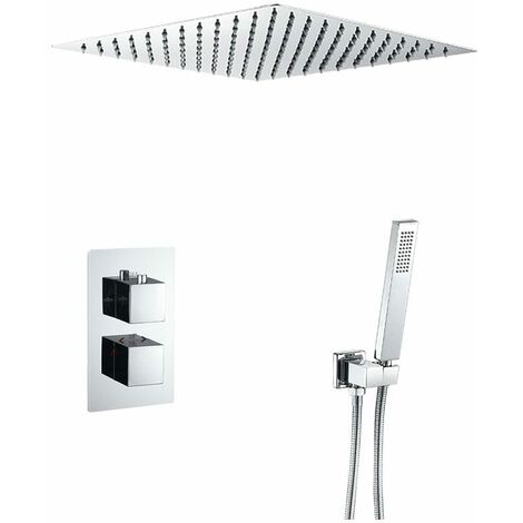 Unterputz-Thermostat-Regendusche TILSO chrom