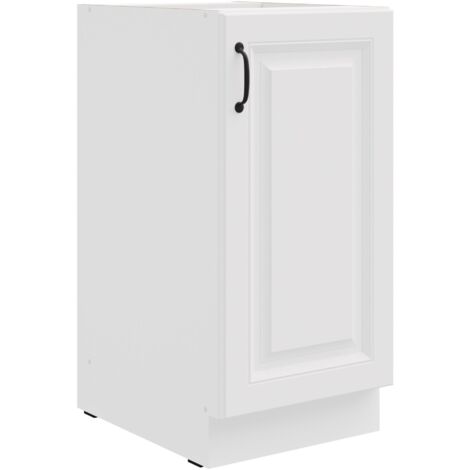 Unterschrank 40 cm Stilo Weiß Küchenzeile Küchenblock Küche Landhaus Einbauküche