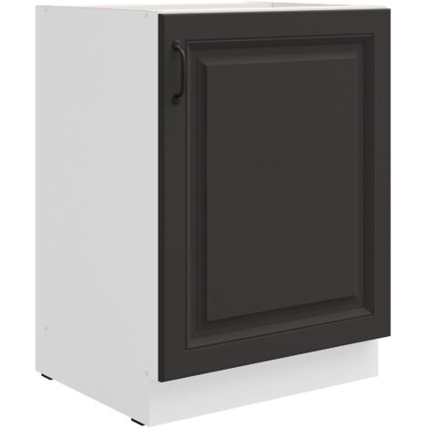 Unterschrank 60 cm Stilo Grau Küchenzeile Küchenblock Küche Landhaus Einbauküche