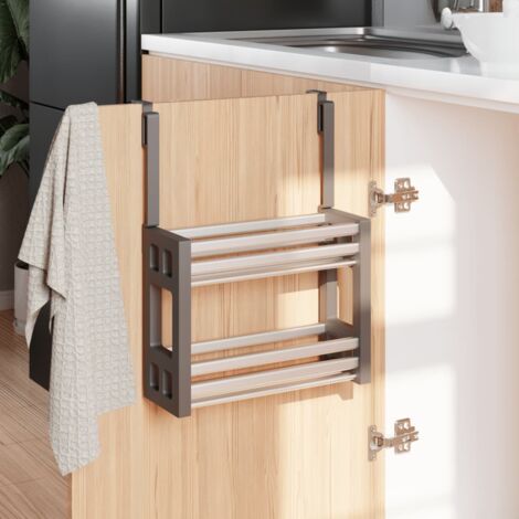 Unterschrank-Organizer 34x12x26 cm Aluminium vidaXL