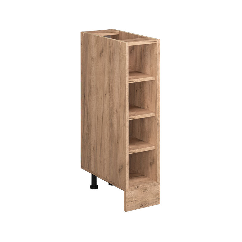 Küchenregal R-line, Goldkraft Eiche, 20 Cm Ohne Arbeitsplatte Vicco