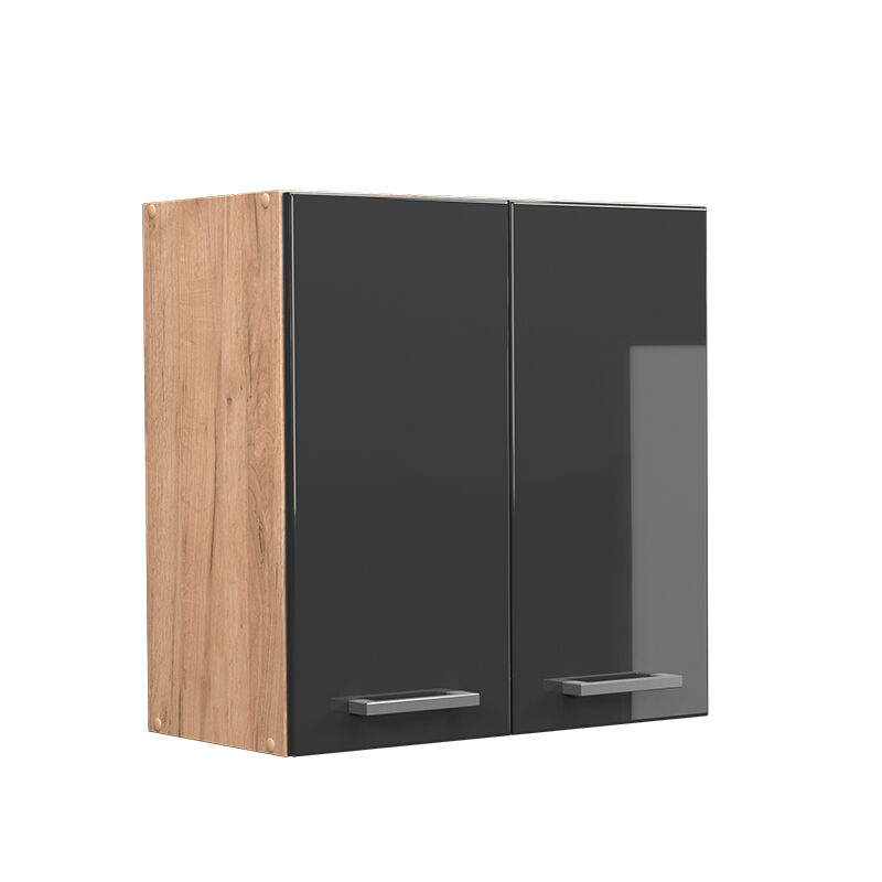 Vicco - Hängeschrank R-line, Anthrazit Hochglanz, 60 Cm