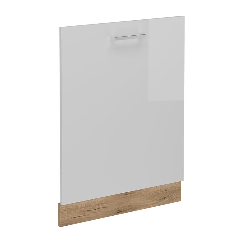 Geschirrspülblende R-line, Weiß Hochglanz, 60 Cm Ohne Arbeitsplatte Vicco