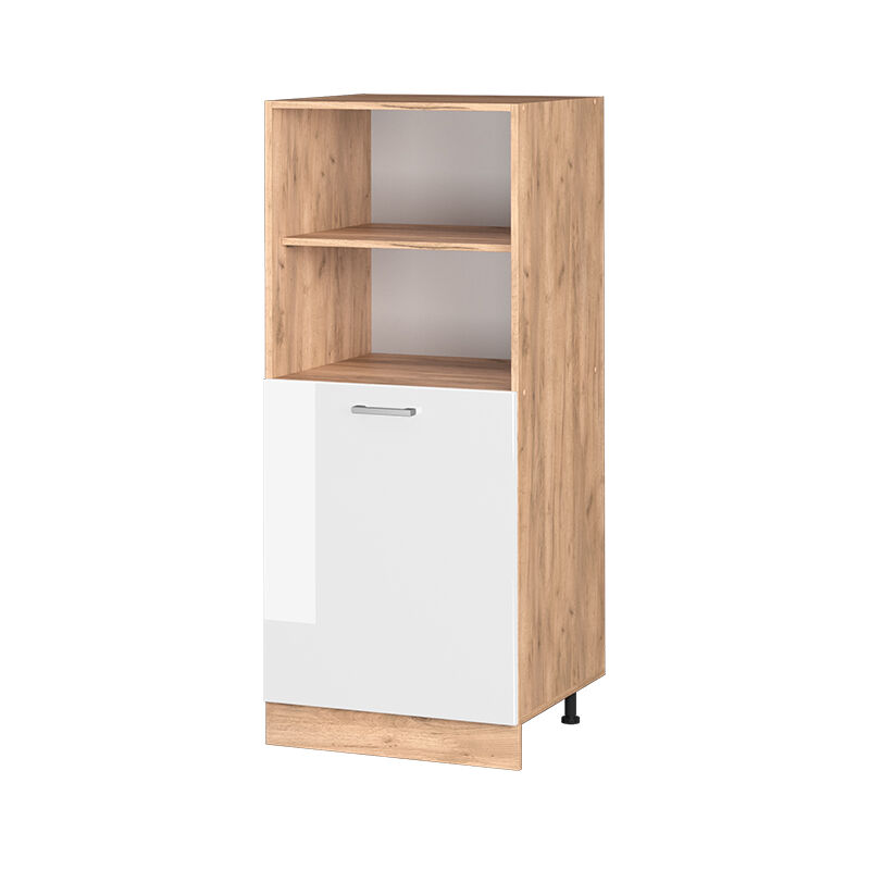 Vicco - Herdumbauschrank R-line, Weiß Hochglanz, 60 Cm