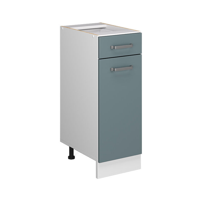 Vicco - Unterschrank R-line, Blau-grau, 30 Cm Mit Schublade, Ohne Arbeitsplatte