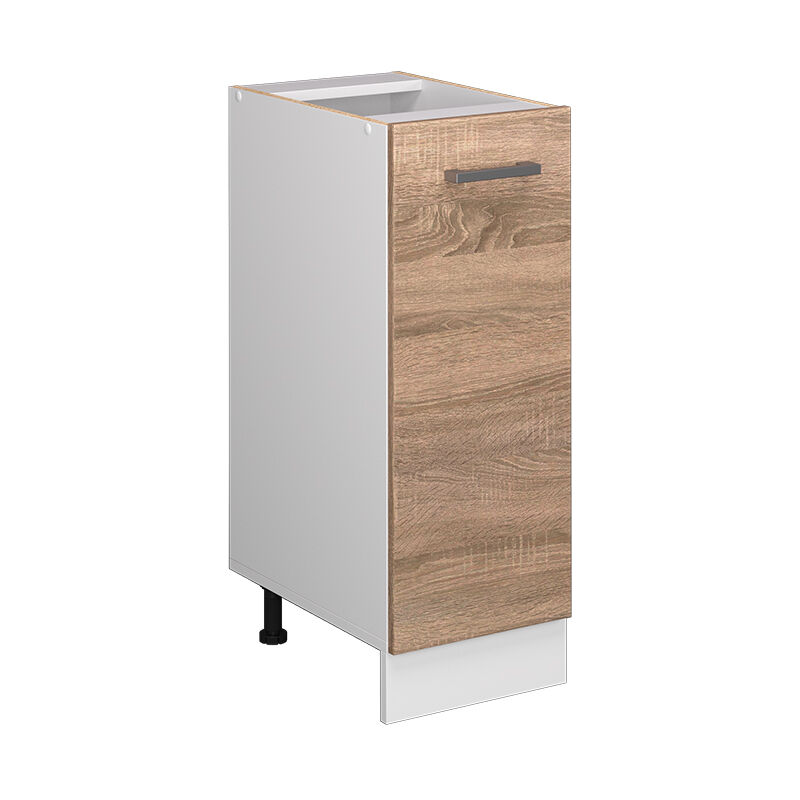 Vicco - Unterschrank R-line, Sonoma, 30 Cm Mit Tür, Ohne Arbeitsplatte
