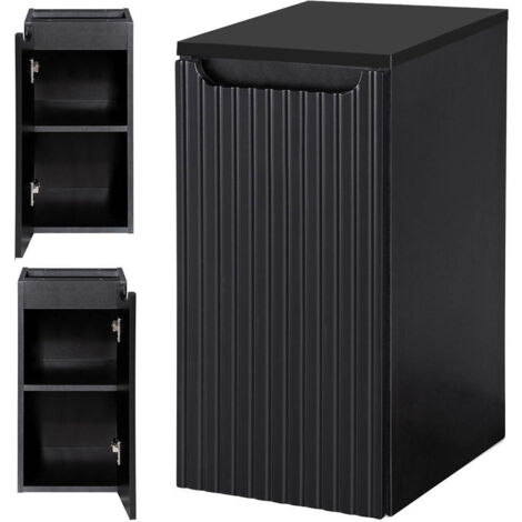 Unterschrank Skelbolu 30x60x40 cm Schwarz [en.casa]