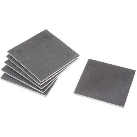 Untersetzer 10x10cm (6er-set) - Schieferquadrat - L.10 x B.10 cm - Sg secret de gourmet