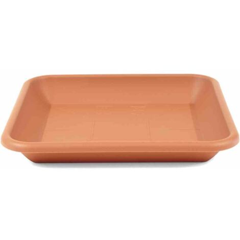 Untersetzer 34 x 34 cm, terracotta zu Siena Garden Topf Quadro 40 x 40 cm