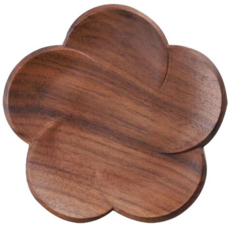 Untersetzer aus Holz in Blumenform, hitzebeständige Tischsets