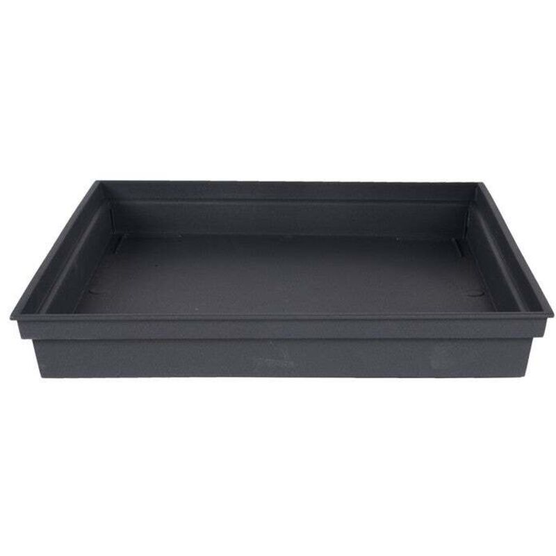 Untertasse Aus Kunststoff L.26, 7 X B.26, 7 X H.3, 8 Cm Anthrazit Eda