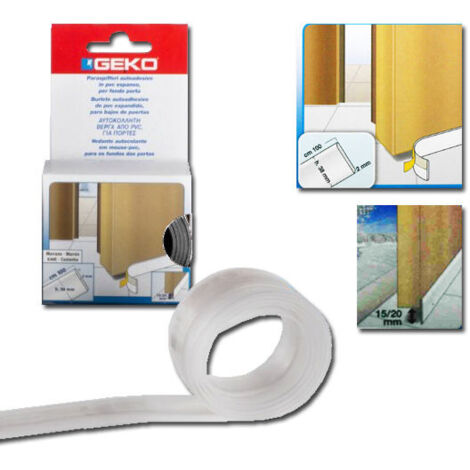 Untertürkleber GEKO PVC 28mm PVC-Profilrolle 1m transparent