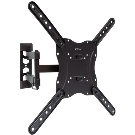 UNYKAch Support TV/Moniteur de Support mural articulé pour écrans plats et incurvés de 17-55 pouces (jusqu'à 30 kg), inclinable et pivotant, VESA max 400 x 400 mm