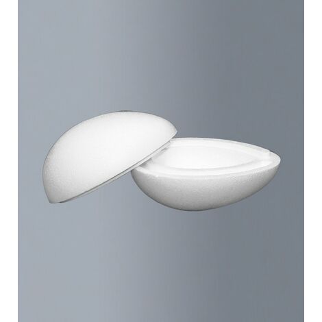 Uovo di polistirolo, in due pezzi, da incastrare. Bovelacci. 15,5x11