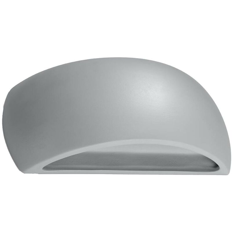 Image of Sollux - Muro grigio chiaro pontius ceramica l: 32, b: 9, h: 13.5, E27, dimmerabili