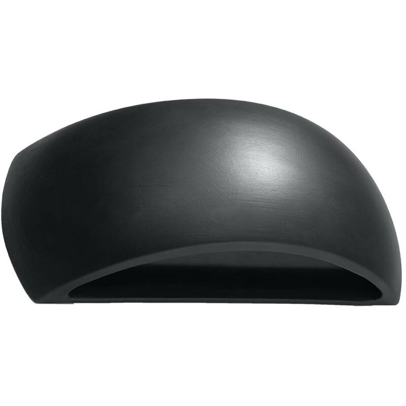 Sollux - Lampada da parete ponzio ceramica nero l