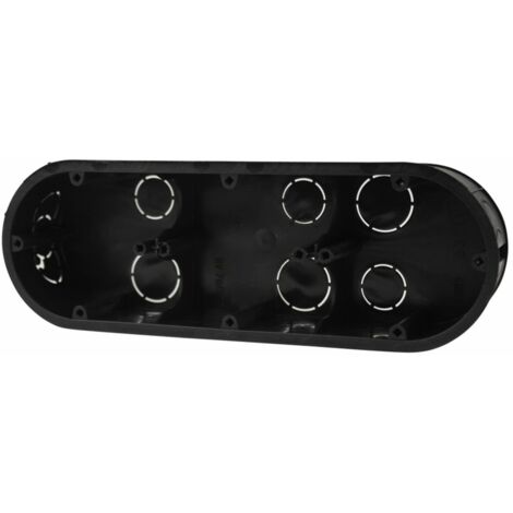 UP-Schalterdose 3f 45mm schwarz Schalterdosen & Abzweigdosen