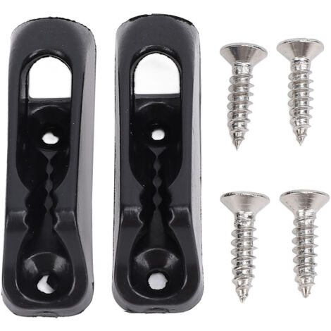 UPALDHOU Bootsklemme, Bootsseilklemme, Stabile, rutschfeste Nylon-Befestigungsklemme für Yachten, Schwarz (44 x 13 mm / 1,73).