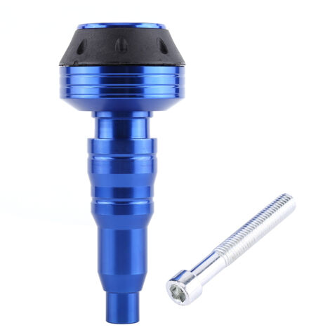 UPALDHOU Protecteur de Curseur de Cadre D'échappement en Alliage D'aluminium CNC pour Moto, pour la Prévention des Accidents, adapté aux Amateurs de Course et aux Coureurs à Vitesse Rapide (Blue)