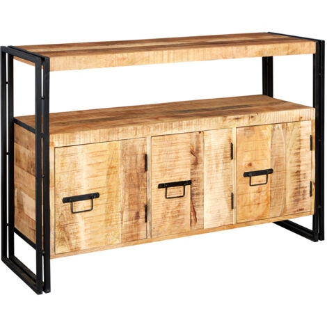 Upcycled Industrial Mintis Sideboard with 3 Doors