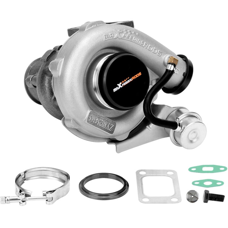 Maxpeedingrods - T3 Turbo .63 a/r Oil v Band Universal Turbo Charger for 4/6 Cyl 1.5-2.5L