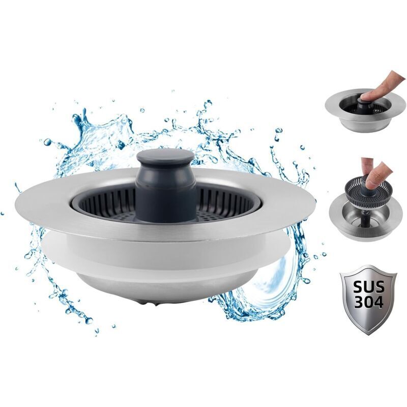 Image of Upgraded 3-in-1 Kitchen Sink Strainer and&hellip;