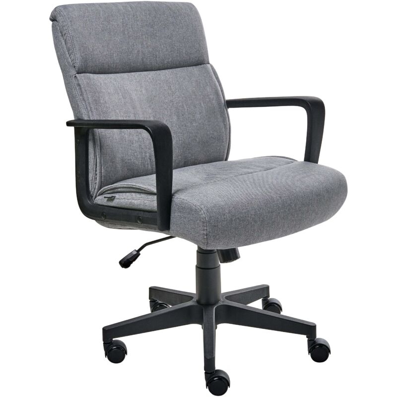 Beliani Office Chair Byron Fabric Grey