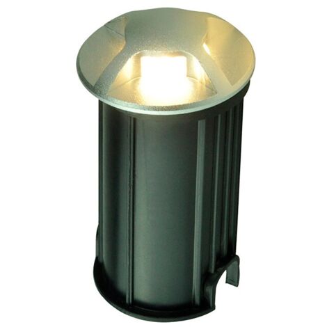 UPLIGHT LED IP65 3W 3000K PLATA REDONDO
