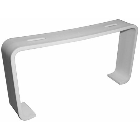 UPMANN Etrier de maintien pour tube plat 100 par paire blanc - 66852