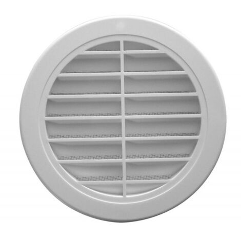 Upmann Griglia di ventilazione rotondo, DN 100, Bianco, 1 pezzi, 66610