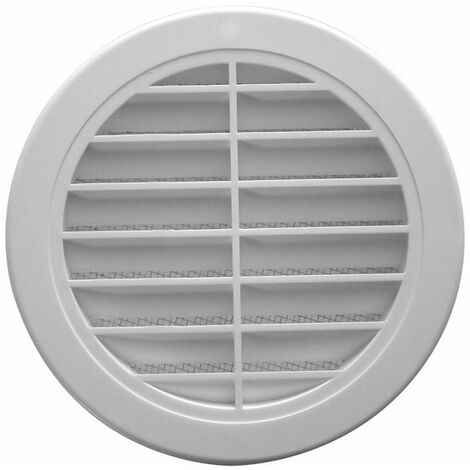 Upmann Grille de ventilation ronde DN 150 Blanc, 1 Pièces, 66615