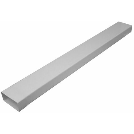 Tube plat system 100 110 x 53 mm, blanc Longueur 1,0 m avec manchon