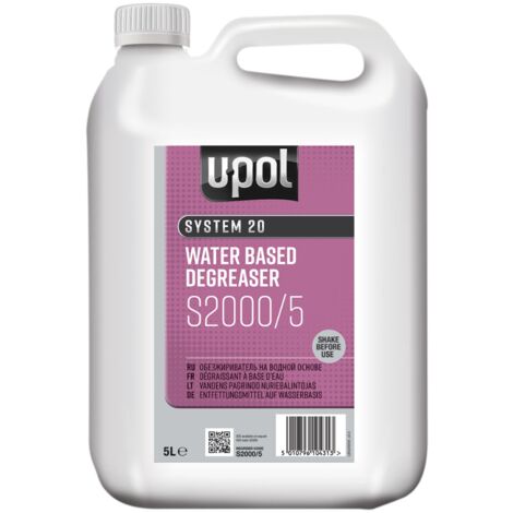 UPOL - Dégraissant à base d'eau 5 litres - S2000/5 - Ce produit de marque UPOL est neuf.