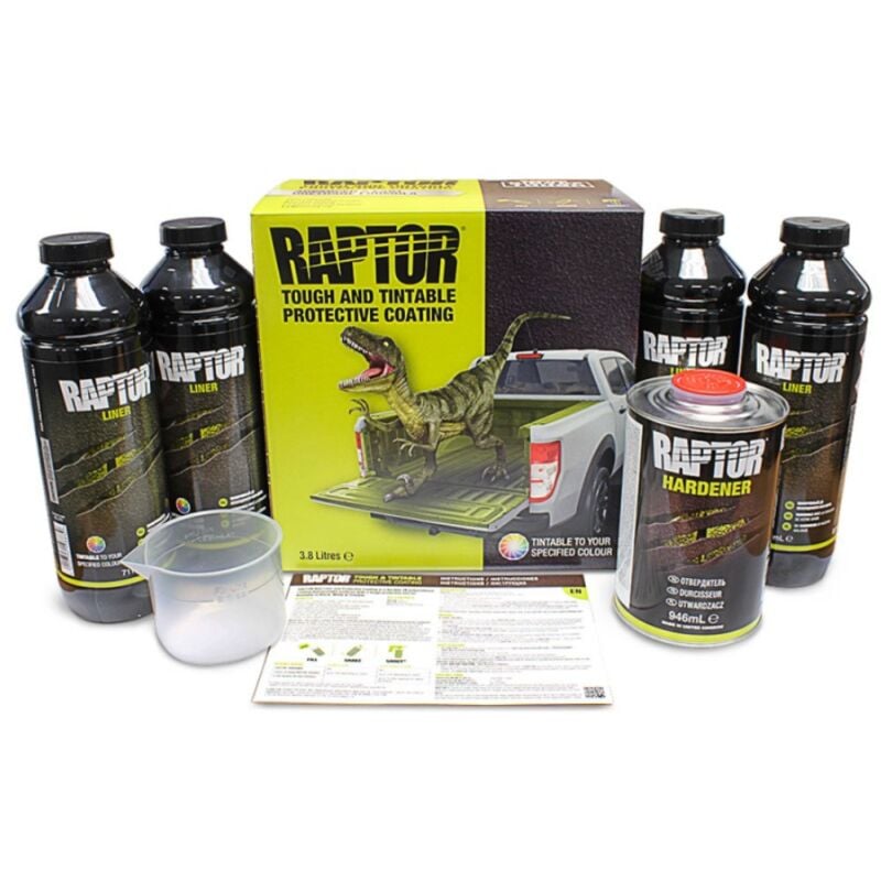 U-pol - Kit de Raptor teintable 4 bouteille, durcisseur upol