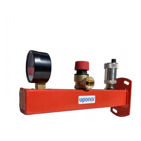 UPONOR FLUVIA GROUPE DE SÉCURITÉ 3 BAR 3/4'' AVEC MANOMÈTRE, SOUPAPE DE SÉCURITÉ ET PURGE AUTOMATIQUE 1136377