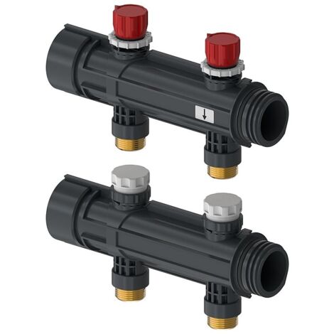 Uponor Magna Verteilersegment mit Ventil 2x3/4 Euro