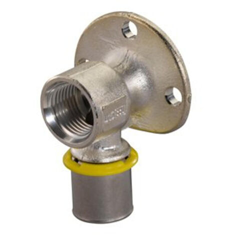Uponor plaque murale de presse à gaz 25mmx1/2 bi avec bride