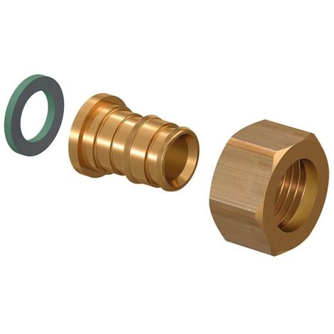 Uponor Q und E Verschraubung flachdichtend PL, 25mm x G 3/4" SN