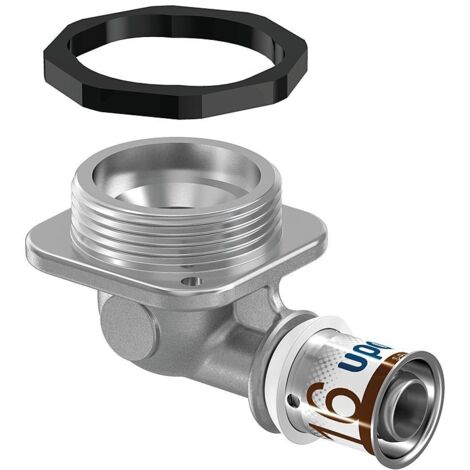 Uponor S-Press Plus Anschlusswinkel flach, 16mm x Rp 1/2" FT