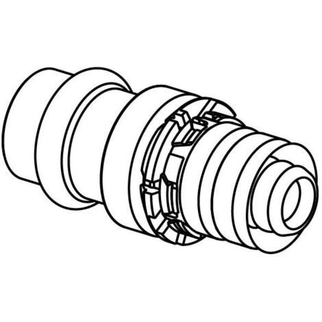 Uponor S-Press PLUS Kupplung 1090680 25 x 22 mm, Edelstahl/ CU V
