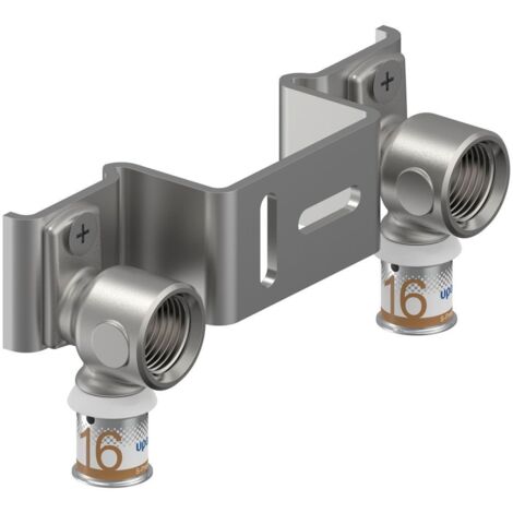 Uponor S-Press Plus Montageeinheit Gemini, 16mm x Rp 1/2" FT, c/c 120mm