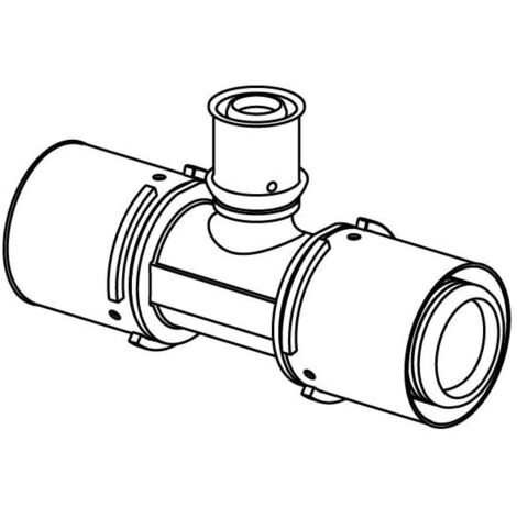 Uponor S-Press T-Stück reduziert PPSU, 40x20x40mm, 1039962